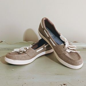**LAST CALL** KEDS Beige Chambray Boat Shoe 6.5